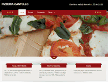 Tablet Screenshot of pizzacastello.cz